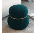 Tabouret bonhomme de neige chic de 43,9 cm, repose-pieds mignon, pouf d'appoint pour salon, repose-pieds plissé en tissu de flanelle avec une capacité de 68 kg