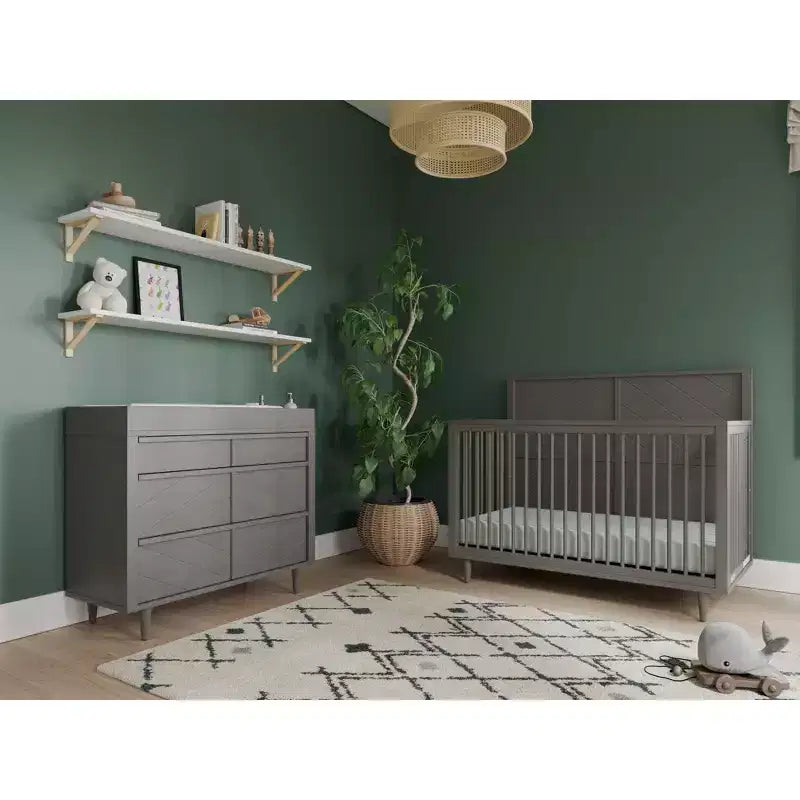 Commode 3 tiroirs pour chambre de bébé ou d'enfant, kit anti-basculement inclus pour prévenir les chutes, finition non toxique et sans danger pour les bébés