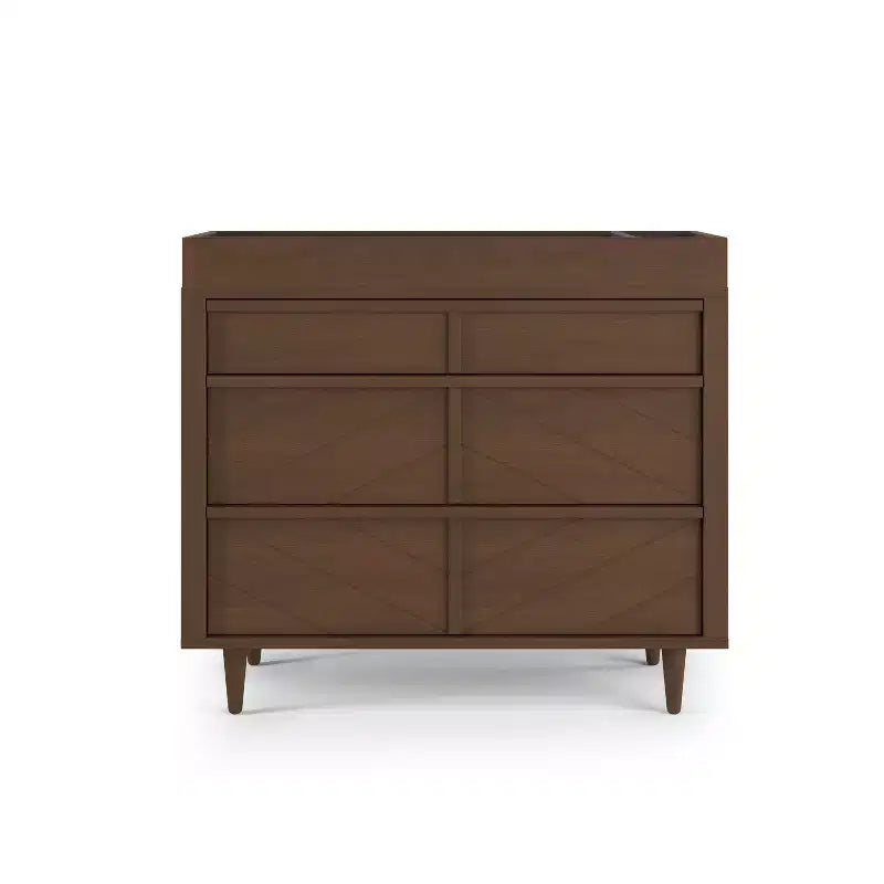 Commode 3 tiroirs pour chambre de bébé ou d'enfant, kit anti-basculement inclus pour prévenir les chutes, finition non toxique et sans danger pour les bébés