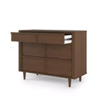 Commode 3 tiroirs pour chambre de bébé ou d'enfant, kit anti-basculement inclus pour prévenir les chutes, finition non toxique et sans danger pour les bébés