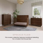 Commode 3 tiroirs pour chambre de bébé ou d'enfant, kit anti-basculement inclus pour prévenir les chutes, finition non toxique et sans danger pour les bébés