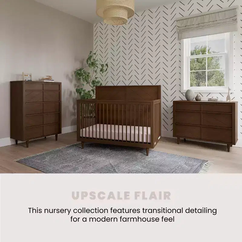 Commode 3 tiroirs pour chambre de bébé ou d'enfant, kit anti-basculement inclus pour prévenir les chutes, finition non toxique et sans danger pour les bébés
