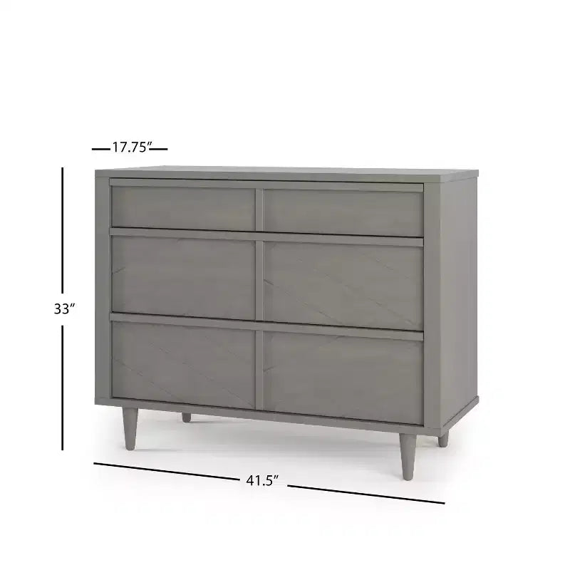 Commode 3 tiroirs pour chambre de bébé ou d'enfant, kit anti-basculement inclus pour prévenir les chutes, finition non toxique et sans danger pour les bébés