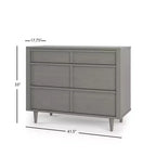 Commode 3 tiroirs pour chambre de bébé ou d'enfant, kit anti-basculement inclus pour prévenir les chutes, finition non toxique et sans danger pour les bébés
