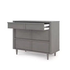Commode 3 tiroirs pour chambre de bébé ou d'enfant, kit anti-basculement inclus pour prévenir les chutes, finition non toxique et sans danger pour les bébés