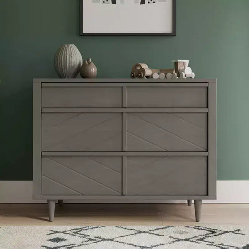 Commode 3 tiroirs pour chambre de bébé ou d'enfant, kit anti-basculement inclus pour prévenir les chutes, finition non toxique et sans danger pour les bébés