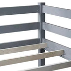 Lit superposé triple en bois avec 2 échelles intégrées, séparable en 3 lits simples