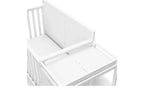 Lit de bébé et table à langer transformables 5-en-1 avec tiroir, mobilier de chambre de bébé de style rustique