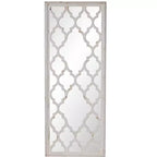 Miroir sur pied plein corps blanc vieilli 24 x 60 pouces