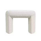 Petit Pouf Moderne Rectangulaire, Repose-pieds Rembourré, Tabouret de Maquillage pour Chambre à Coucher, Salon