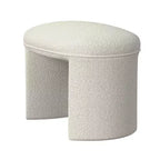 Petit Pouf Moderne Rectangulaire, Repose-pieds Rembourré, Tabouret de Maquillage pour Chambre à Coucher, Salon