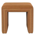 Petit Pouf Moderne Rectangulaire, Repose-pieds Rembourré, Tabouret de Maquillage pour Chambre à Coucher, Salon