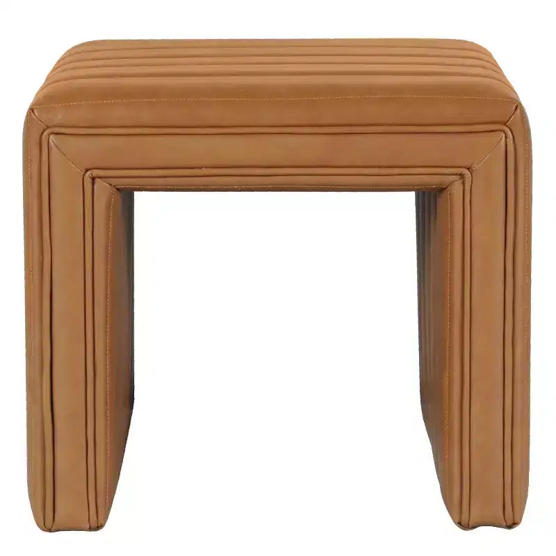 Petit Pouf Moderne Rectangulaire, Repose-pieds Rembourré, Tabouret de Maquillage pour Chambre à Coucher, Salon