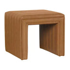 Petit Pouf Moderne Rectangulaire, Repose-pieds Rembourré, Tabouret de Maquillage pour Chambre à Coucher, Salon