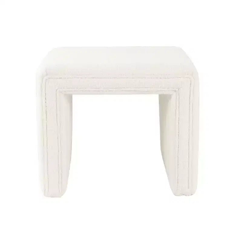 Petit Pouf Moderne Rectangulaire, Repose-pieds Rembourré, Tabouret de Maquillage pour Chambre à Coucher, Salon