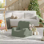 Canapé 2-en-1 pour enfants Canapé confortable Fauteuil long Canapé en mousse souple Cadeau pour garçons et filles