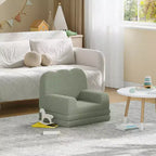 Canapé 2-en-1 pour enfants Canapé confortable Fauteuil long Canapé en mousse souple Cadeau pour garçons et filles