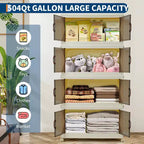 Meuble de rangement empilable à niveaux multiples avec portes et roulettes pour l'organisation de la maison