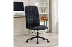 TUYOHW High Back Swivel Chair, Ergonomic Office Chair with Adjustable Gas Lift, PU Leather Home Office Desk Chair with Armrests & Wheels